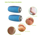 2pcs Replacement Roller Heads，ffective Pedicure Foot File To Give You Soft Beautiful Feet You Deserve!