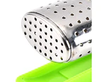Mbg Tea Strainer Food Grade Rust-proof Stainless Steel Hanging On Cup Style Tea Infuser With Handle for Home-Fluorescent Green - Fluorescent Green