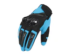 Touch Screen Motorcycle Gloves Durable Breathable Racing Motorbike Summer MAD66 - Blue