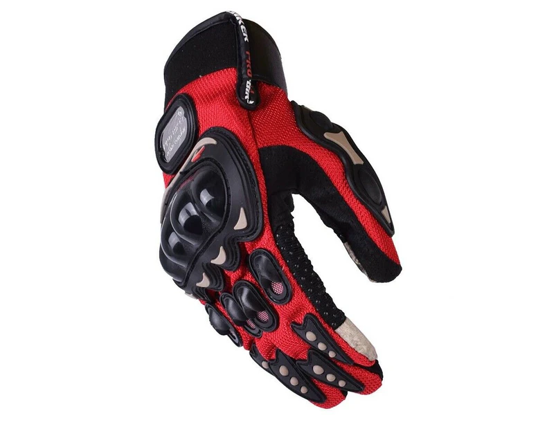 Motorcycle Gloves ProBiker Breathable Racing Street Motorbike Summer Gloves - Red