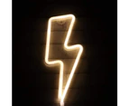 Led Neon Light-Lightning (Battery Box + Usb) Yellow Light