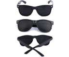 Pinhole Glasses With Bendable Temples For Eye Training For Relaxation Black Hole Glasses Mesh Glasses