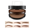 Eyebrow stamp stamp with eyebrow brush Makeup natural brow makeup tool - light brown light eyebrows