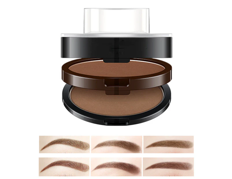 Eyebrow stamp stamp with eyebrow brush Makeup natural brow makeup tool - light brown light eyebrows