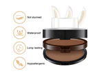 Eyebrow stamp stamp with eyebrow brush Makeup natural brow makeup tool - light brown light eyebrows