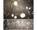 Cherry Blossom Tree Light Usb Christmas Tree Led Twig Light Diy Bonsai Tree Lamp, 108 Warm White Lights