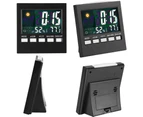 Black + Usb Cable - Multi-Function Perpetual Calendar Clockdigital Hygrometer And Thermometer Calibration Hygrometer, Black
