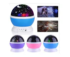 Night Light for Kids, Moon Star Projector - USB Cable, 360 Degree Rotation, Romantic Night Lighting for Baby Kids-purple