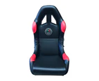 Autotecnica Monza Racing Simulator Gaming Frame Black and Red Seat - Black