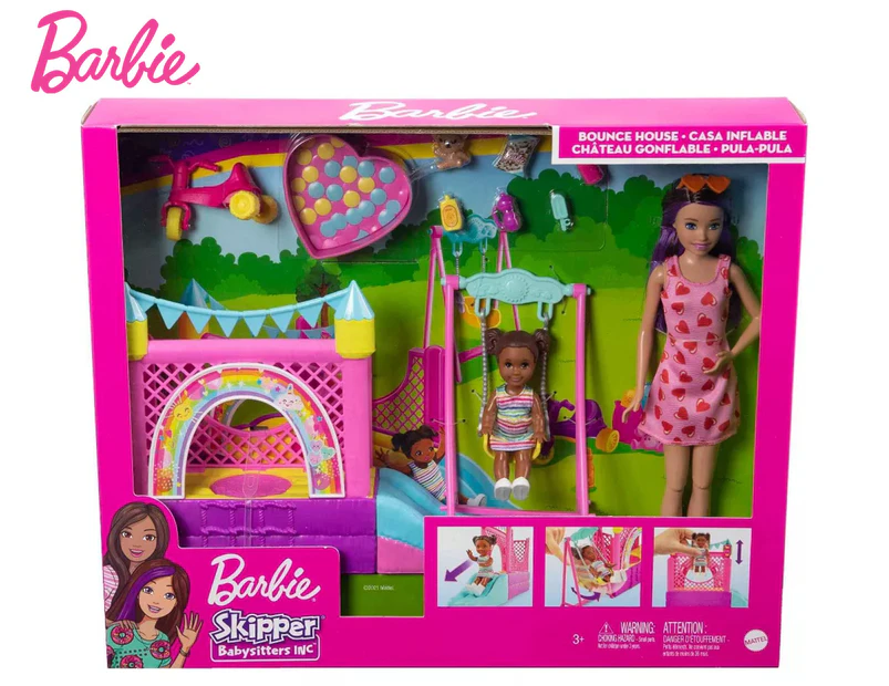 Barbie Skipper Babysitters Inc. Bounce House Playset
