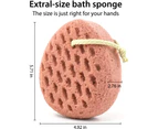 Bath Sponge, Sponge Loofah Body Scrubber, Shower Pouf Cleaning Loofahs Sponge, Shower Use Sponge (2pcs)