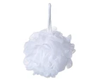 Bath Shower Sponge Loofahs (Pack of 6, 60g/pcs), Snow White Mesh Pouf Shower Ball Big Luxury Body Buff Puff in Bulk(white)