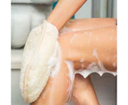 Premium Exfoliating Loofah Body Scrub - Dual Side Big Size Exfoliator Luffa Sponge Glove - Natural Organic Luffa for Women and Men - Deep Exfoliation Wash
