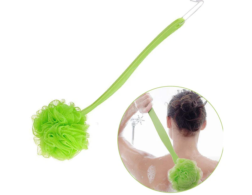 Sponge Bath Brush, Shower Brush with Long Handle for Shower / Bath, Perfect for Relaxing Muscles, Relieving Tension and Fatigue