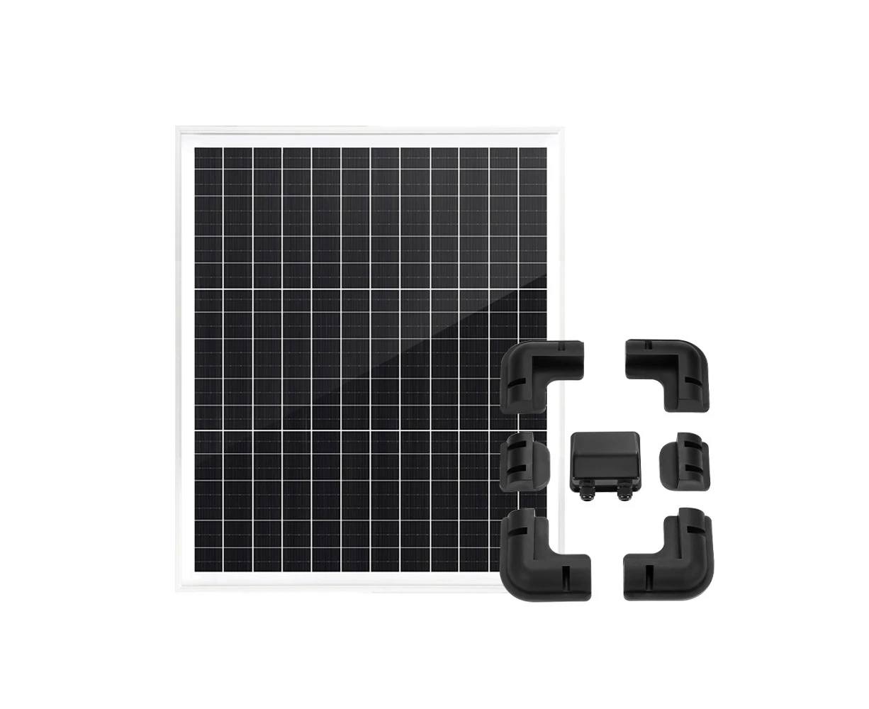 ATEM POWER 60W Solar Panel 12V Mono Generator Fixed  + Solar Mounting Brackets