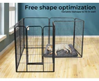 Pawz 8 Panel Pet Dog Playpen Puppy Exercise Cage Enclosure Fence Play Pen 48''