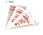 Mbg 100Pcs Icing Bags Disposable Decorating Plastic Cake Cream Decorating Piping Bags for Kitchen-L