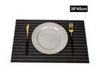 45x30cm PVC Heat Insulation Cutlery Mat Pad Dinner Table Bowl Dish Placemat Grey