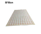 Ultra soft interior modern shag carpet fluffy non-slip shag carpet dining room living room carpet -French checkerboard -4 0.5*0.8