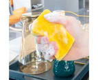 4Pcs/Set Household Sponge Brush High Density Fast Decontamination Kitchen Supplies Cute Dishwashing Sponge for Home