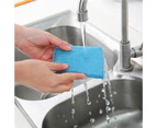 4Pcs Washable Cleaning Sponge Easy Clean Random Color Strong Decontamination Pot Cleaner for Daily Use-Random Color