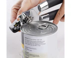 Mbg Effective Can Opener Multi-use Stainless Steel Ergonomic Wide Application Tin Opener for Home-Black - Black