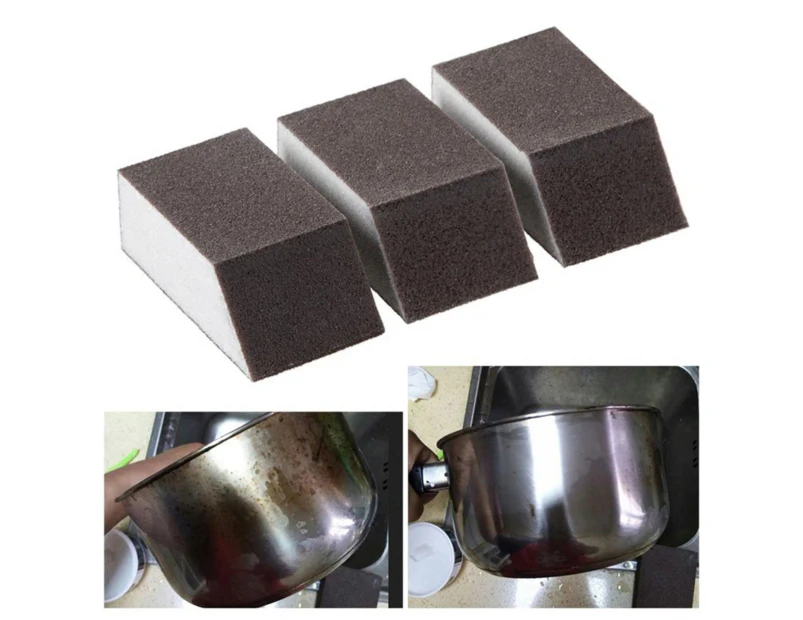 Kitchen Sponge Clean Scrub Elastic Rust Remover Kitchen Cleaning Tool Kitchen Sponge Cloth Dish Cleaning Tool for Offices Bathrooms Restaurants-Coffee