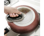 Handled Emery Sponge Brush Eraser Scrubber Sink Pot Bowl Kitchen Cleaning Tool-Random Color