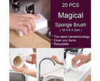 Sponge Brush Bowel Stain Oil Dirt Removal Scrubber Kitchen Cleaning Washing Tool-White