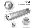 Smoked Bbq Tube,Pellet Smoker Tube - 304 Stainless Steel For Cold Or Hot Smoking Wood Pellet Tube Smoker,Hexagon,12Inch
