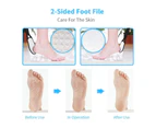 Professional Pedicure Kit Foot Files Set Tools Double Sided Files Exfoliating Washable 17 in 1