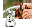 Mbg Can Opener Bull Head Shape Labor-Saving Zinc Alloy Magnetic Keychain Pendant Cap Lifter for Bars-Silver - Silver