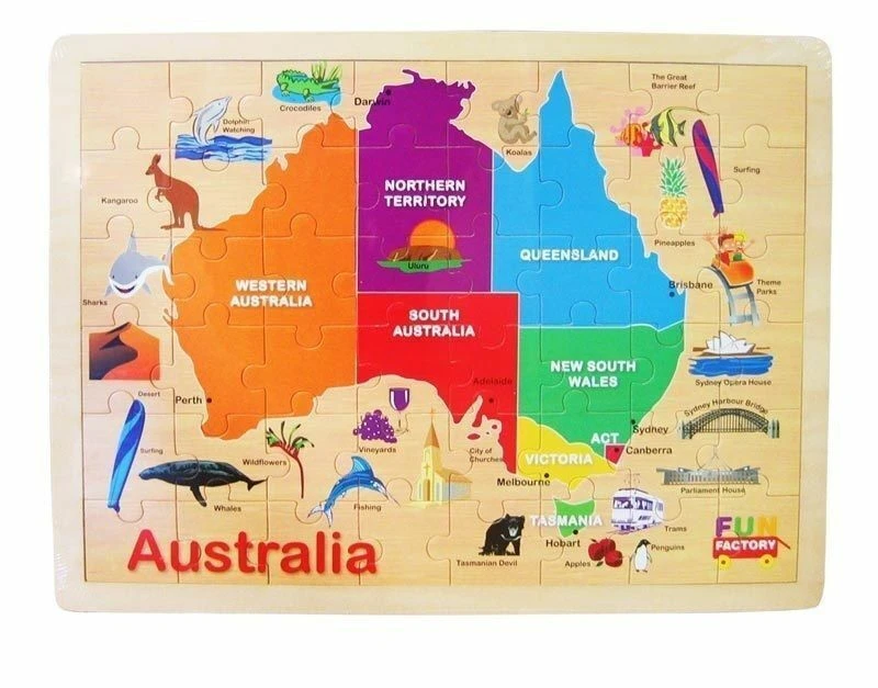 Fun Factory - Australia Map Puzzle 48pc