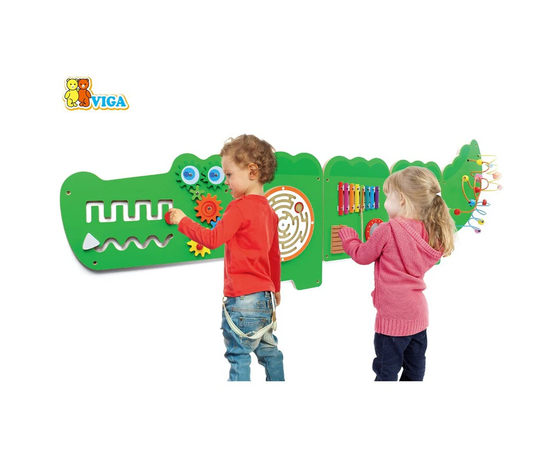 Viga Wooden Crocodile Wall Game - Educational, Motor skills, Activities Toy