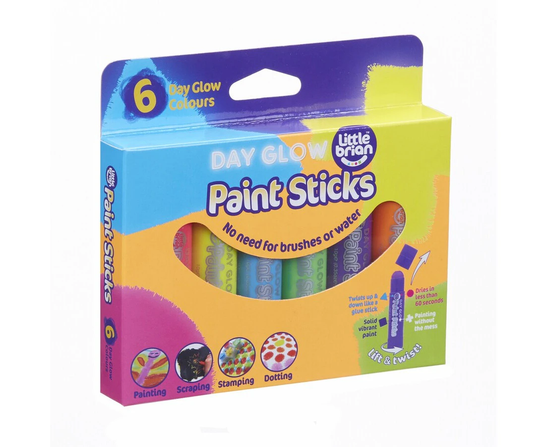 Paint Sticks, 6 Pack (Day Glow)