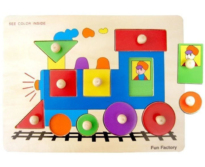 Fun Factory - Train Peg Puzzle (10pce)