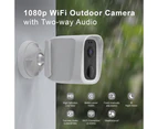 Laser Smart Home Full HD Outdoor Security Camera IP65 Weatherproof Twin Pack