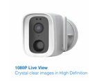 Laser Full HD Wireless Security Camera - IP65 Weatherproof, 1080P Video, Two-Way Audio, Motion Detec