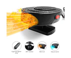 Car Amplifier Cooling Fans 2 In 1 Portable Car Heater or Fan-Black