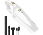 Handheld Vacuum, Strong Suction Hand Vacuum Cordless, Vacuum Cleaner-White