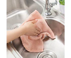 Absorbent Dish Cloth Tableware Non-stick Cleaning Towel Kitchen Tool Gadgets-Green