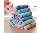10Pcs Cleaning Cloth Cartoon Fruits Print Greaseproof Microfiber Super Absorbent Dish Rag for Home