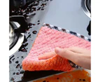 10Pcs Anti-Grease Rag Super Absorbent Cleaning Cloth Kitchen Washing Dish Towel-Random Color
