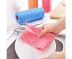 Non-woven Fabric Kitchen Cleaning Towel Duster Cloth Tableware Dish Washing Rag-Yellow