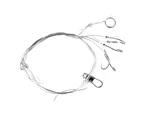Stainless Steel Anti-Winding Fishing Swivel String Hook Fish Tackle Accessory - 7#