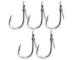 Stainless Steel Anti-Winding Fishing Swivel String Hook Fish Tackle Accessory - 7#
