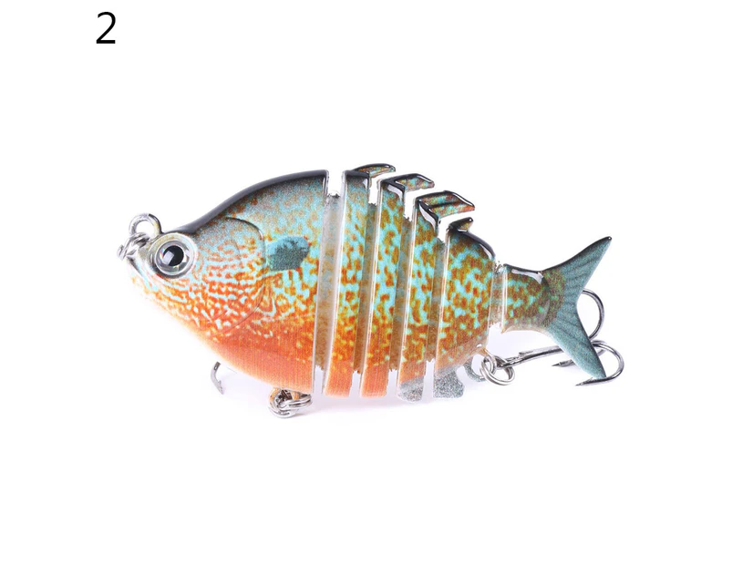 6.35cm 8g 6 Sections Artificial Fishing Lure Wobbler Fish Swim Bait Tackle Tool - 2