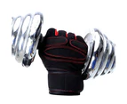 1 Pair Fitness Training Weightlifting Anti-slip Half Finger Protection Gloves-Light Blue