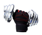 1 Pair Fitness Training Weightlifting Anti-slip Half Finger Protection Gloves - M Light Blue