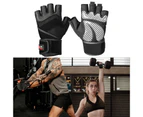 1 Pair Mumian Workout Gloves Skin-friendly Increase Friction Ergonomic Design Grip Power Pads Lifting Gloves for Training - L